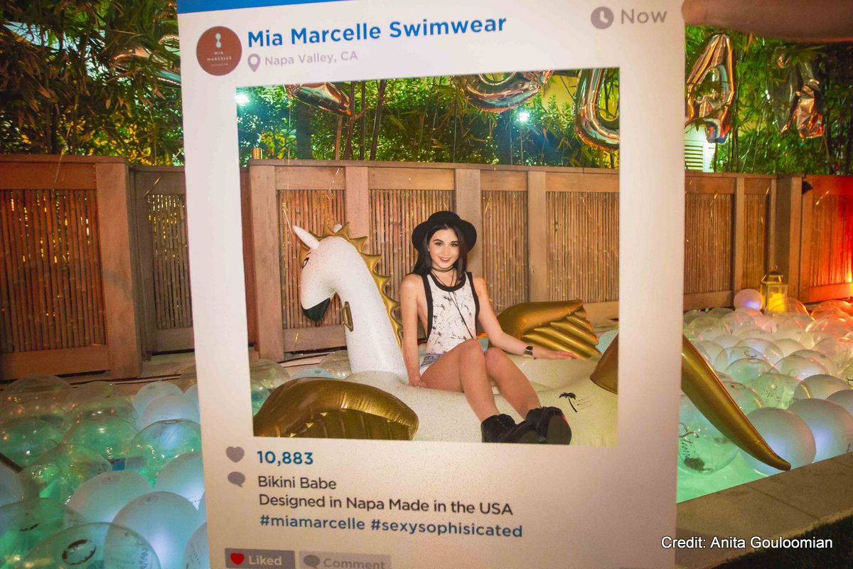 Mia Marcelle Sizzles with Private Bungalow Pool Party at the SOBE Wine and Food Festival. 