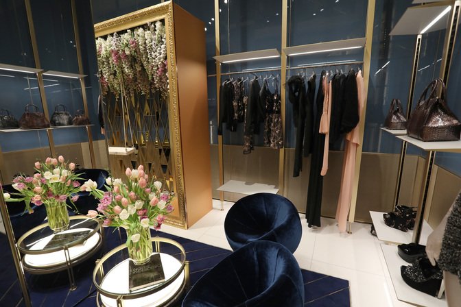 Celebrities Kendall Jenner, Liu Wen, Mariacarla Boscono at LA PERLA boutique opening in Milan