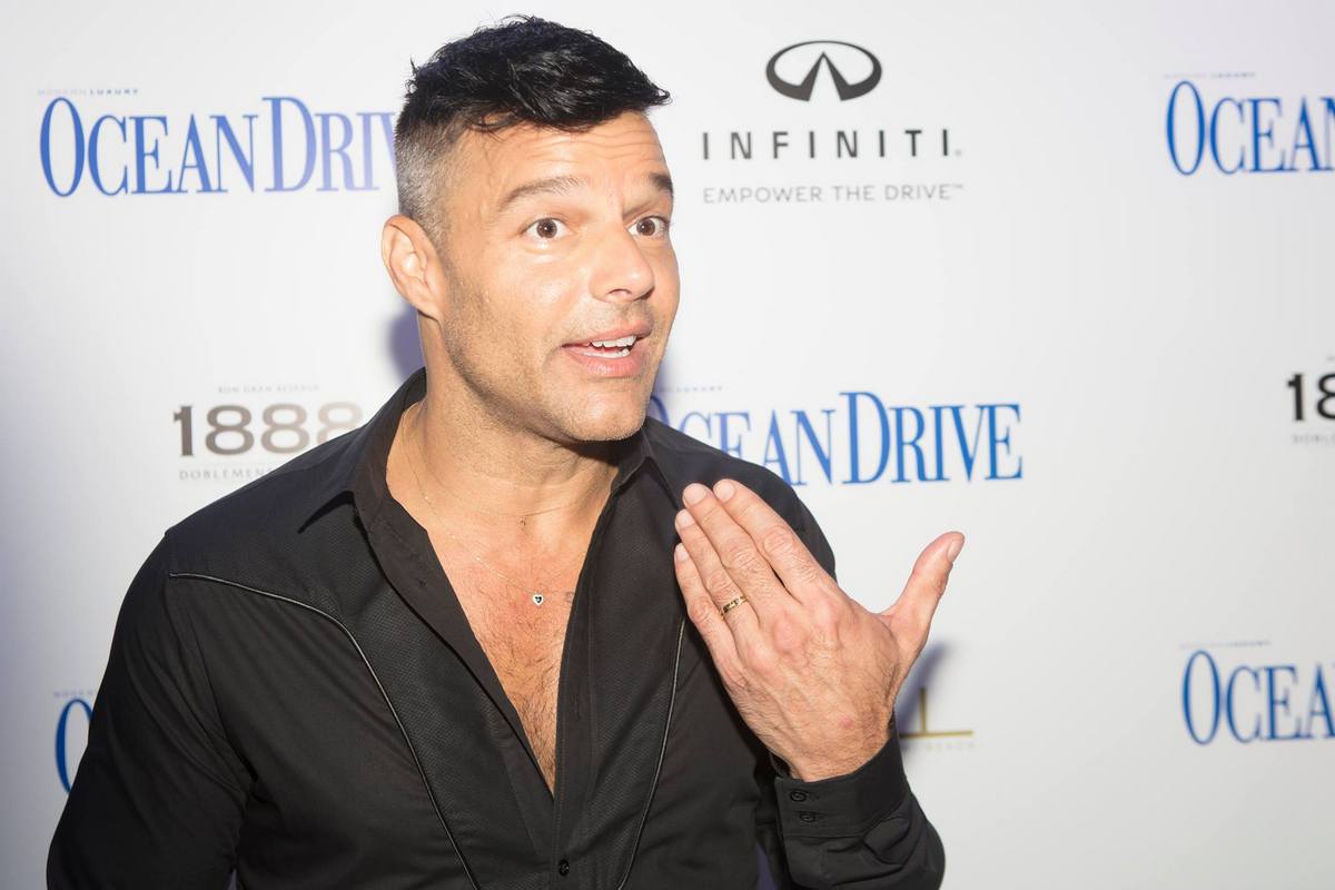 “Ocean Drive Magazine and Ricky Martin honor Hurricane Victims in Puerto Rico at October Issue Debut at Wall at W South Beach”