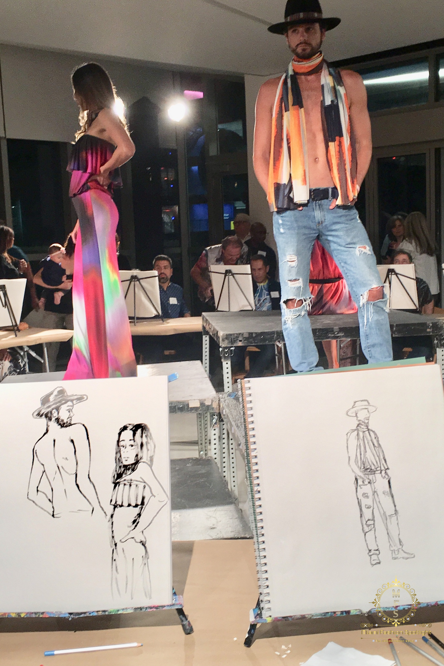 Session with Viviana Gabeiras at “Draw: A party with great lines” event