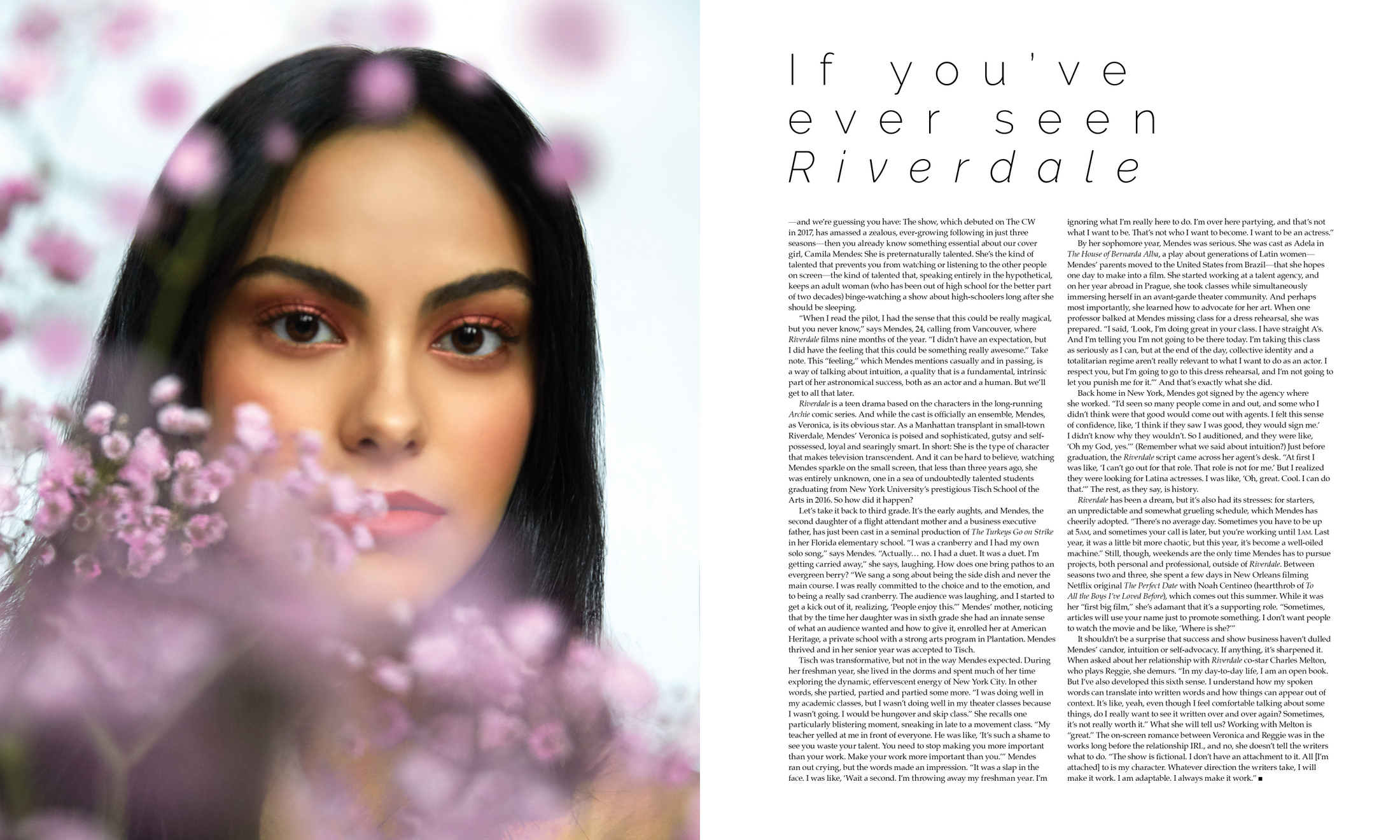 Camila Mendes talks working with Noah Centineo and filming Riverdale