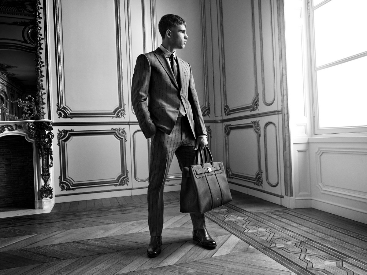 Carlos Alcaraz in LV Men’s Spring-Summer 2024 Formalwear Campaign.