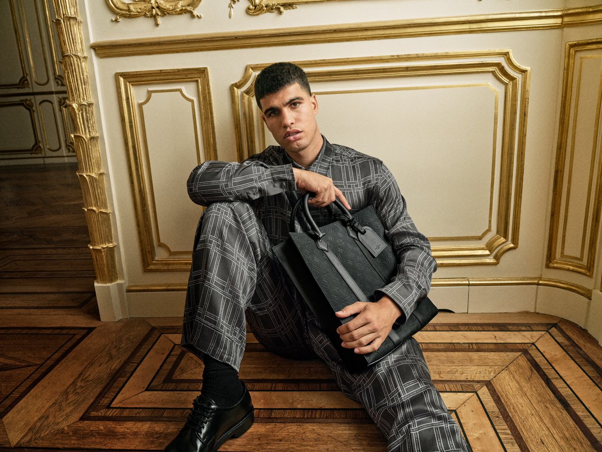 Louis Vuitton Presents Carlos Alcaraz in its Men’s Spring-Summer 2024 Formalwear Campaign.