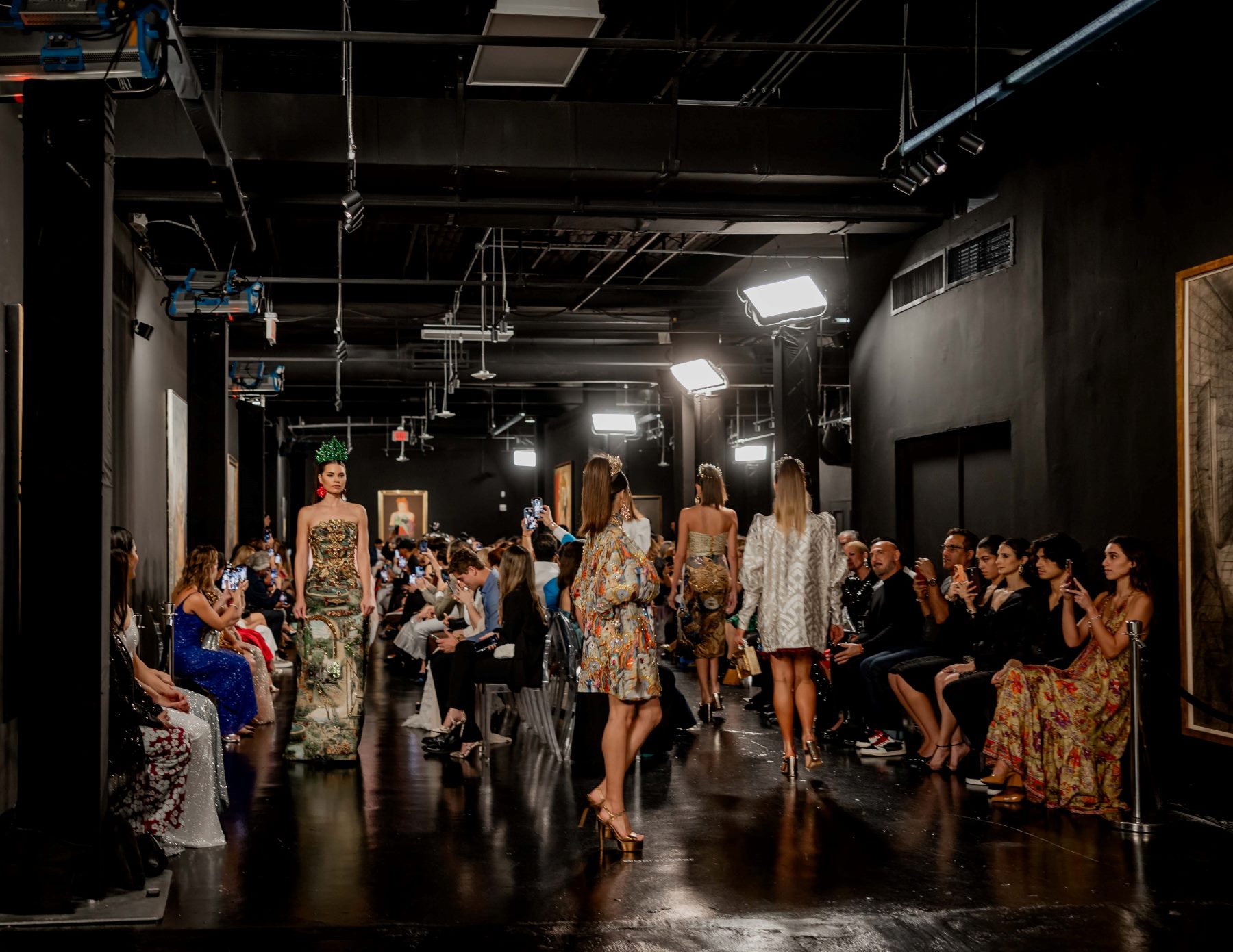 Front Row Fabulous: VIPs and Local Influencers Set the Scene Ablaze at Giannina Azar's Miami Fashion Week 2024 Showcase