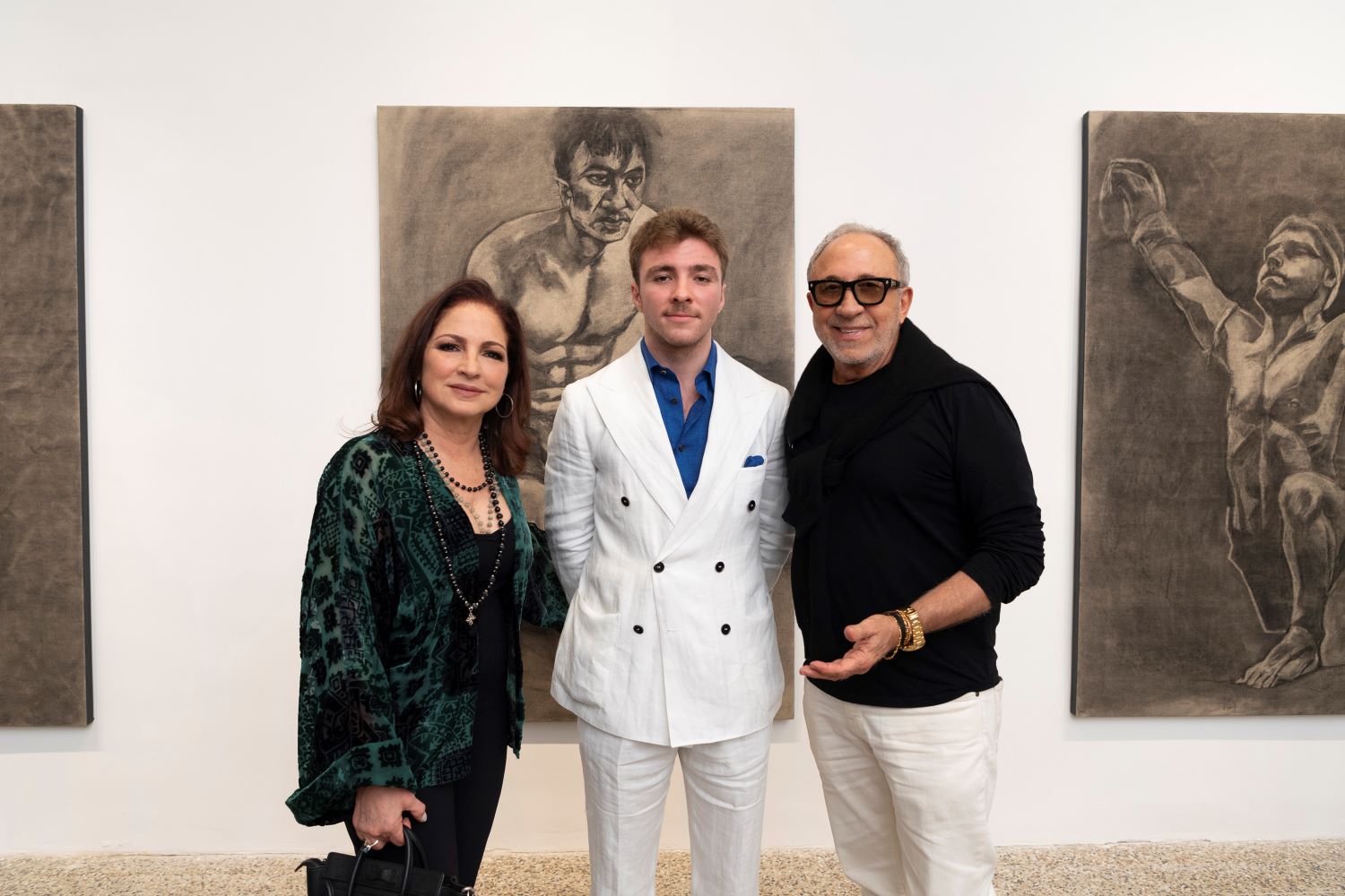 Gloria Estefan, Rocco Ritchie & Emilio Estefan