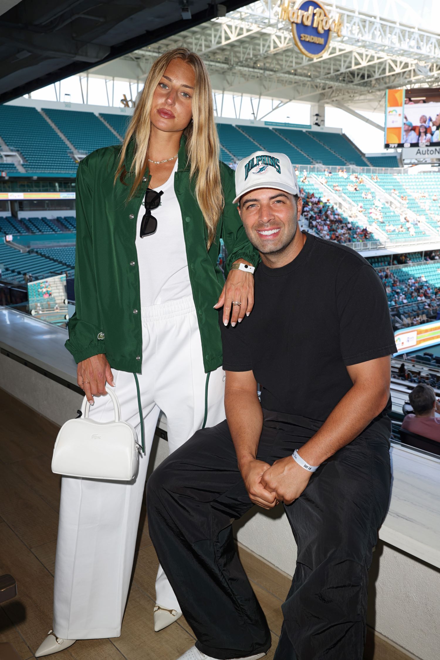 Olivia Elliott and  Jencarlos Canela at the Miami Open