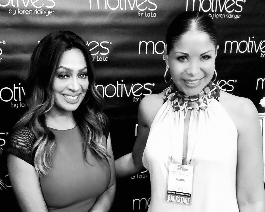 Lissette Rondon (right) and La La Anthony (left), American TV personality and actress | Photo Credit: Frank E Diaz | Miami Fashion Spotlight.