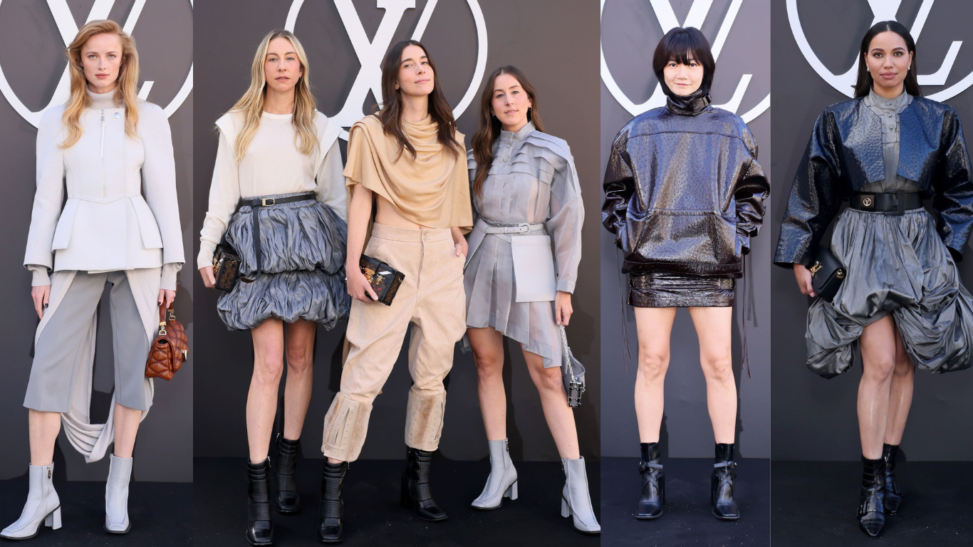 Celebrity Fashion Reinvention at Louis Vuitton Spring-Summer 2025 Fashion Show 