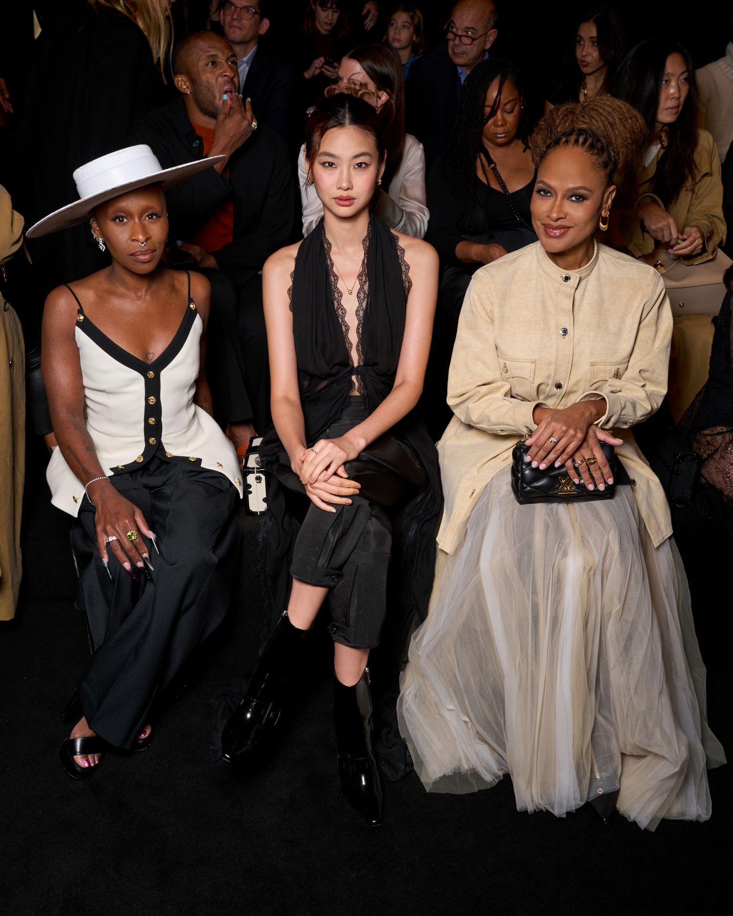 CYNTHIA ERIVO, HOYEON, AND AVA DUVERNAY.