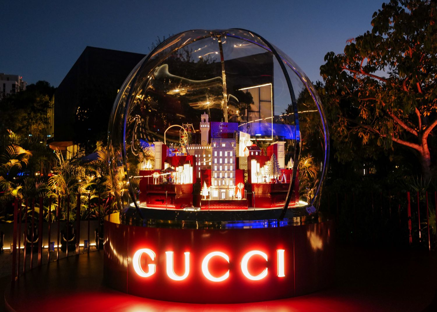 Gucci Holiday Installation Miami Design District