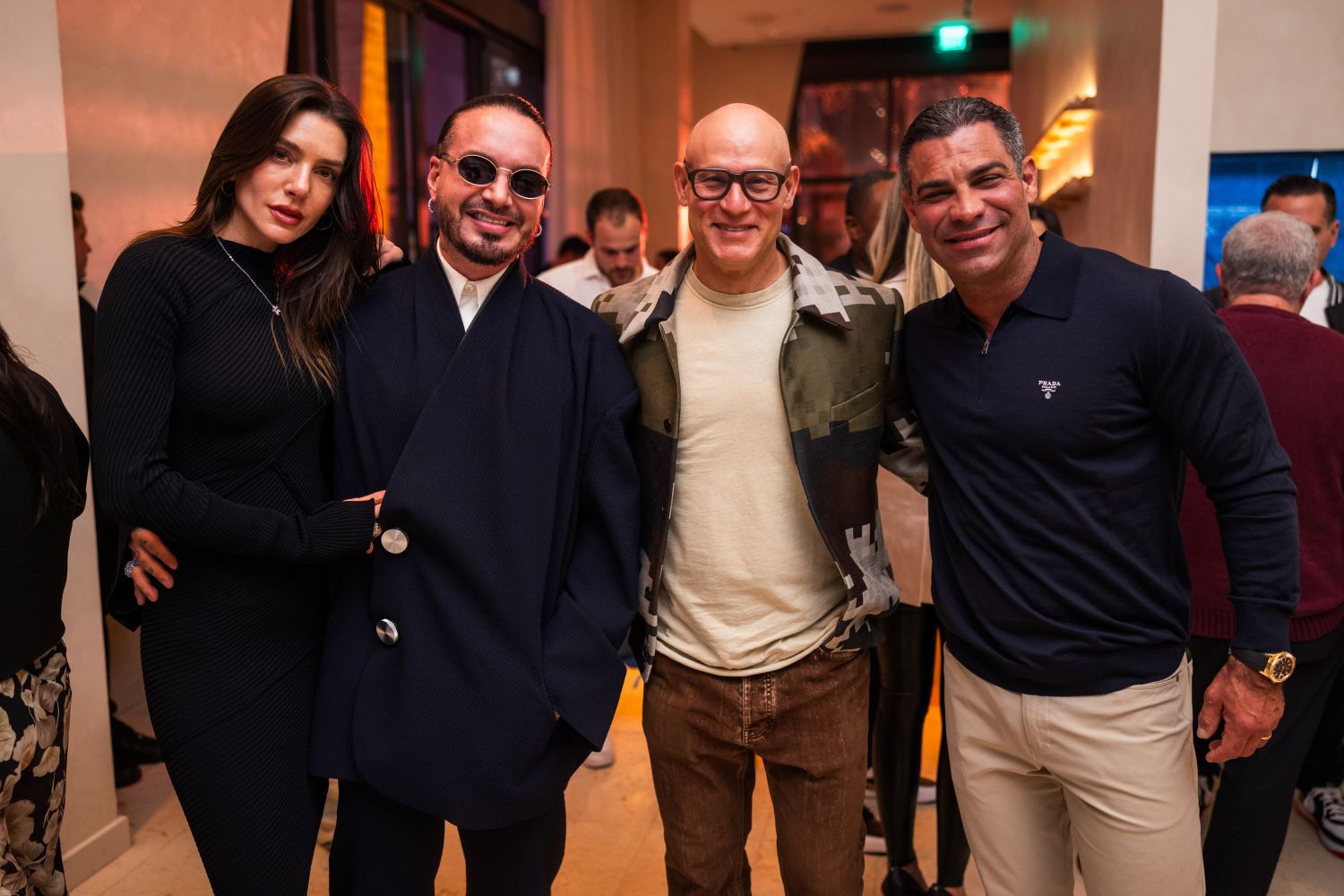  Valentina Ferrer, J Balvin, Craig Robins, & Mayor Francis Suarez