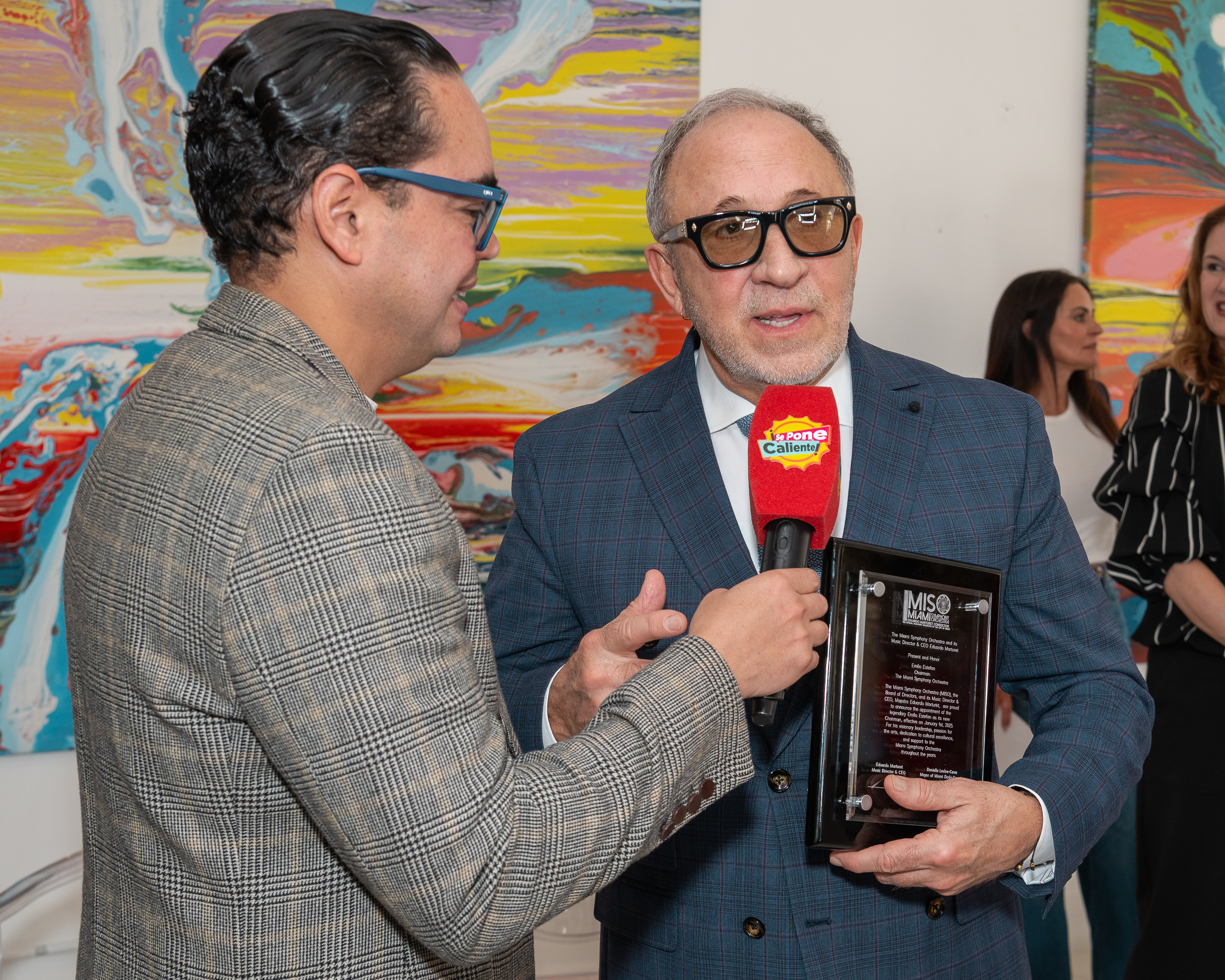 Osman Aray and Emilio Estefan. Photo Credit: William Benshimol.