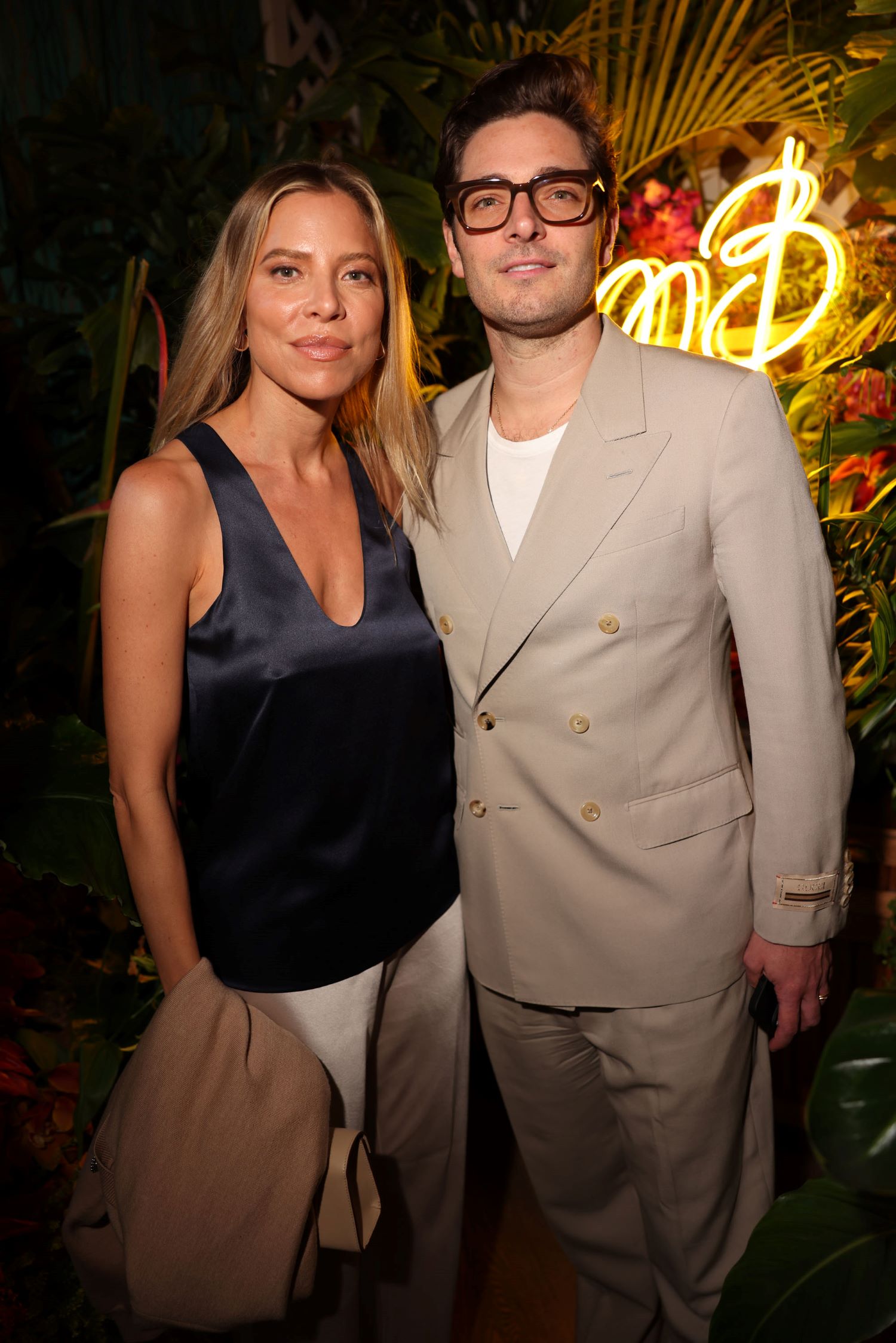 Dinner Celebration (Manolo Blahnik Miami Boutique): Johanna Dunn and David DeVos.