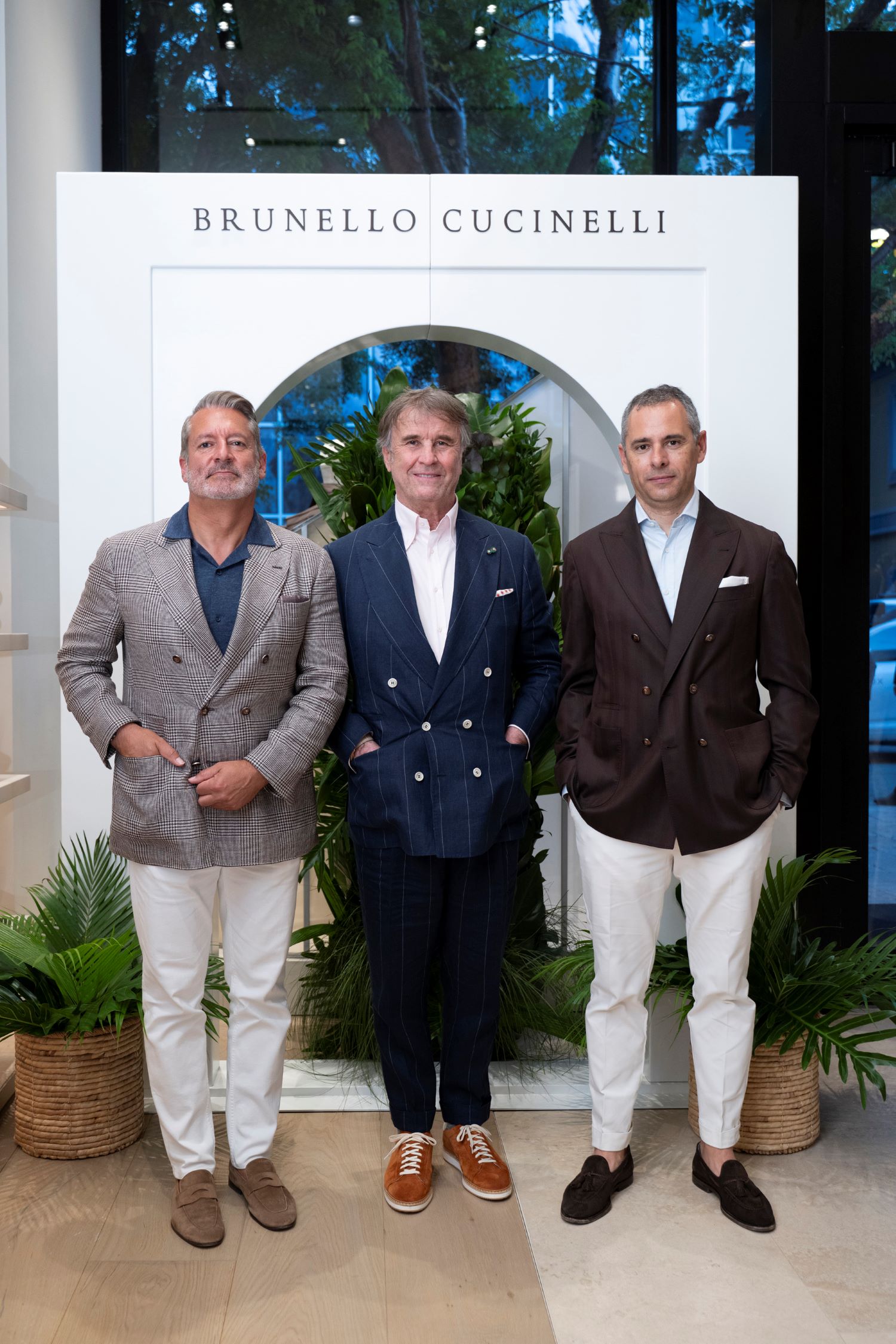 Ramin Arani, Brunello Cucinelli & Luca Lisandroni Ramin Arani, Brunello Cucinelli & Luca Lisandroni