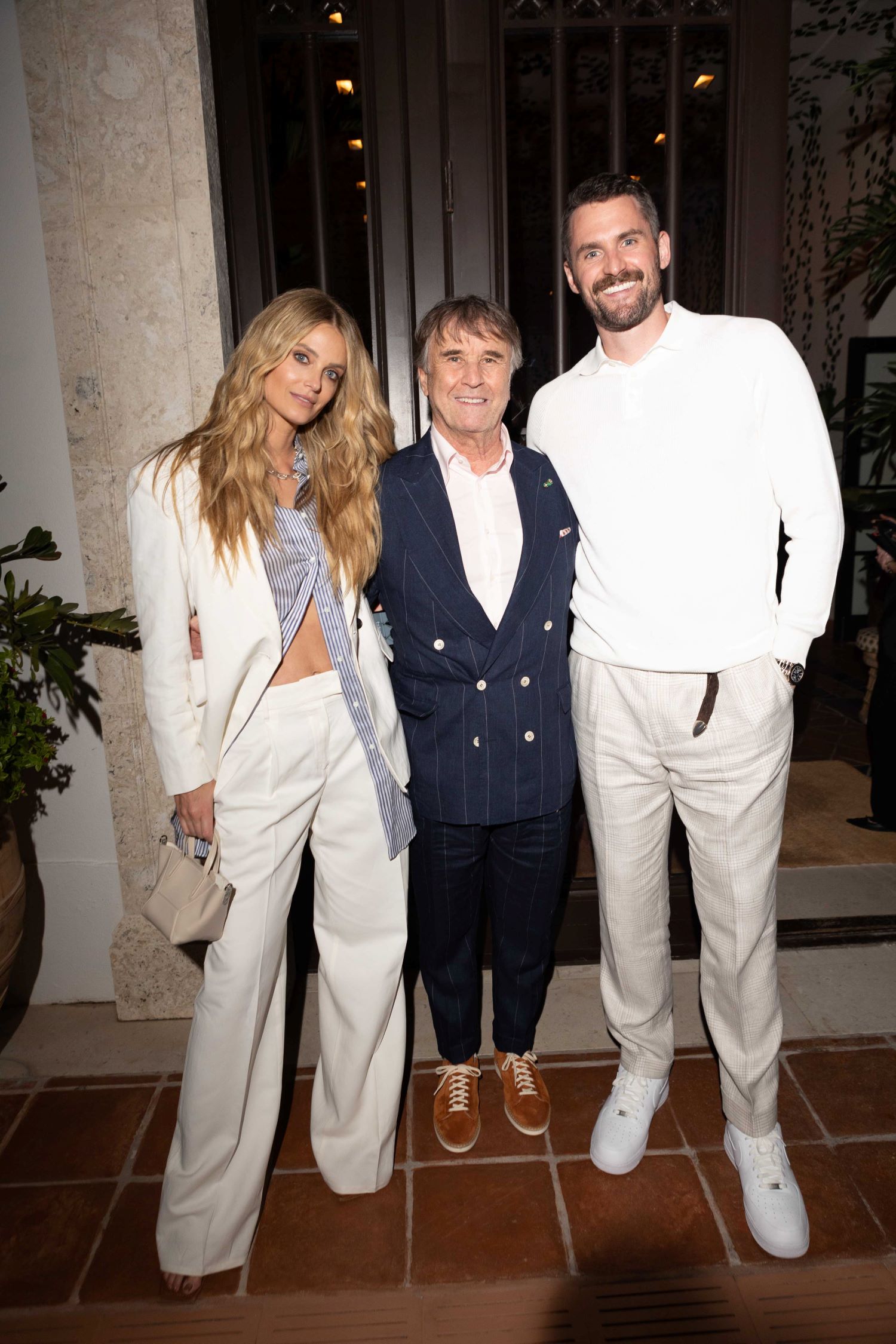 Kate Love, Brunello Cucinelli,and Kevin Love. Kate Love, Brunello Cucinelli,and Kevin Love.