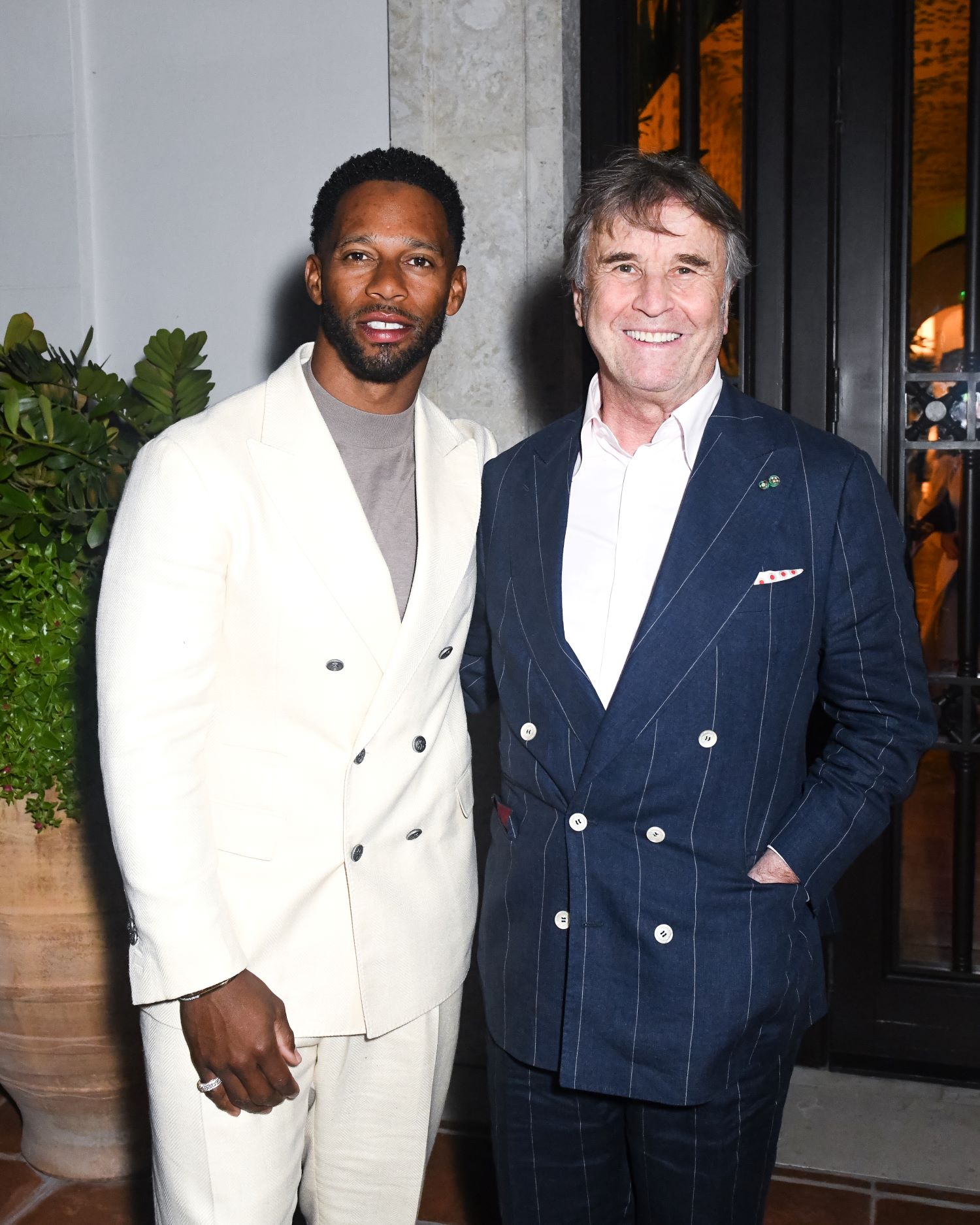 Victor Cruz and Brunello Cucinelli