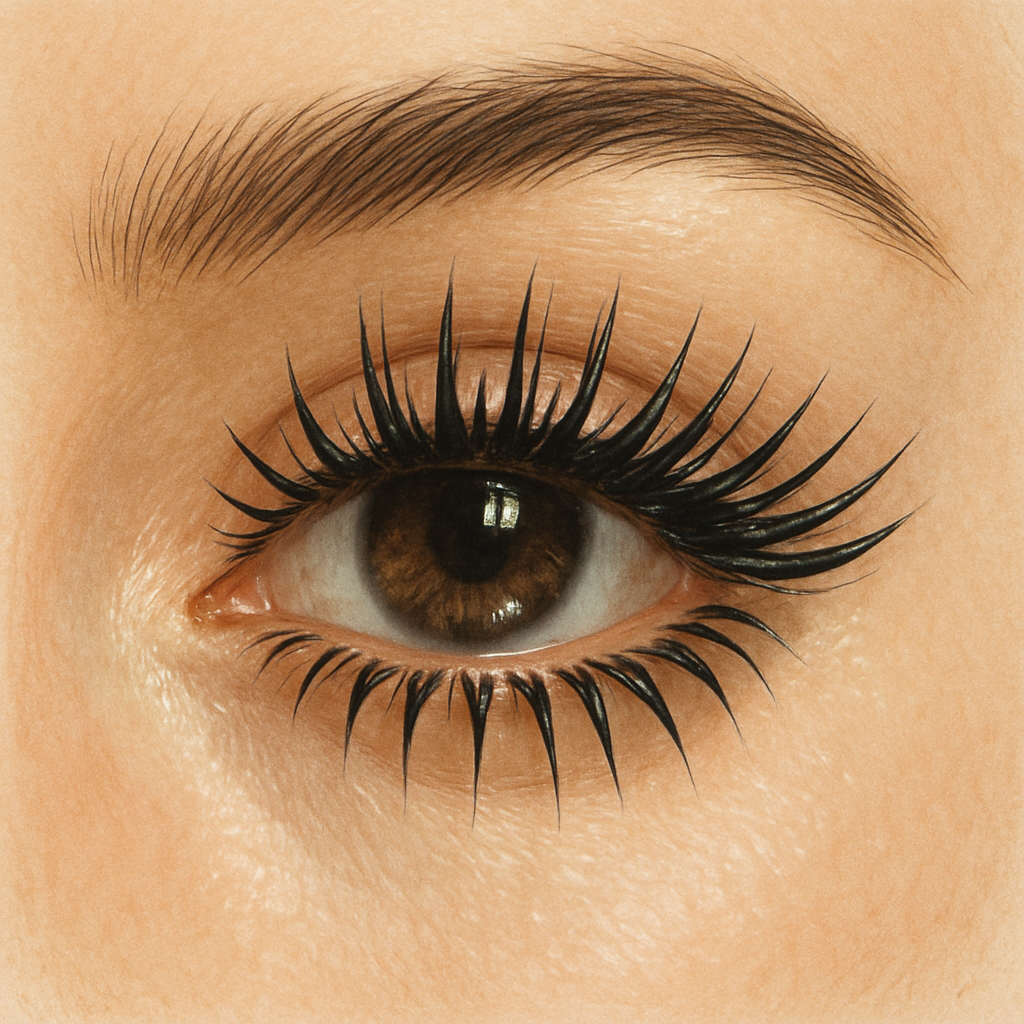 Wet-Look Lashes: Glossy & Glamorous