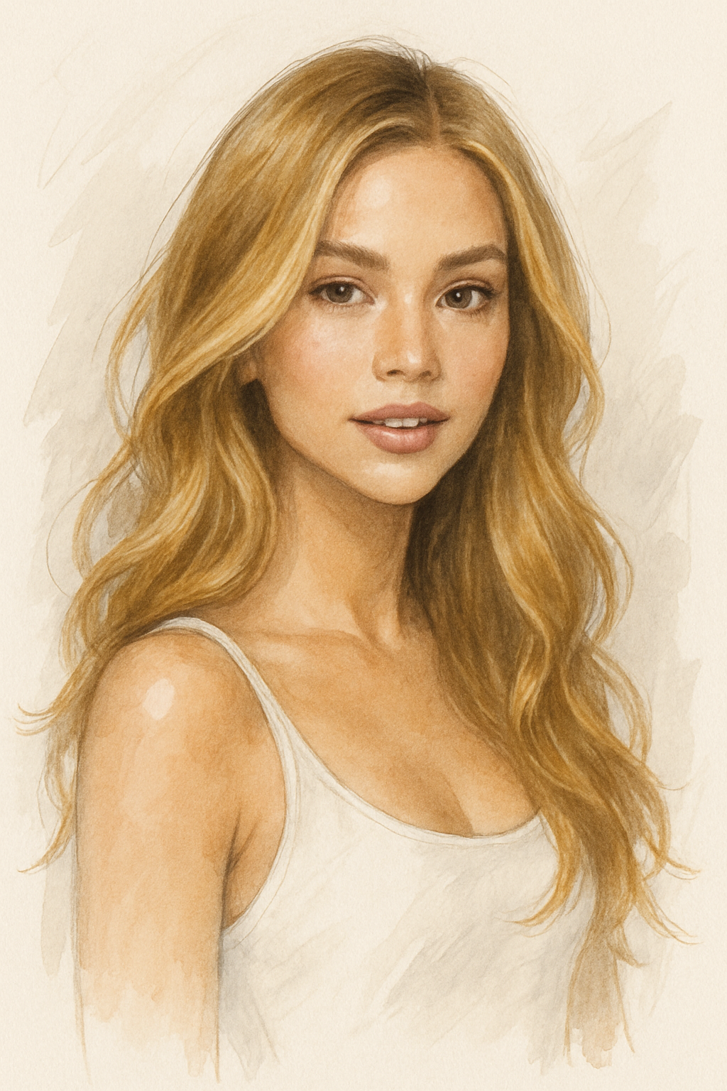 Illustration created with AI by ChatGPT (OpenAI) for Miami Fashion Spotlight. Medium Skin: Warm Honey and Creamy Caramel