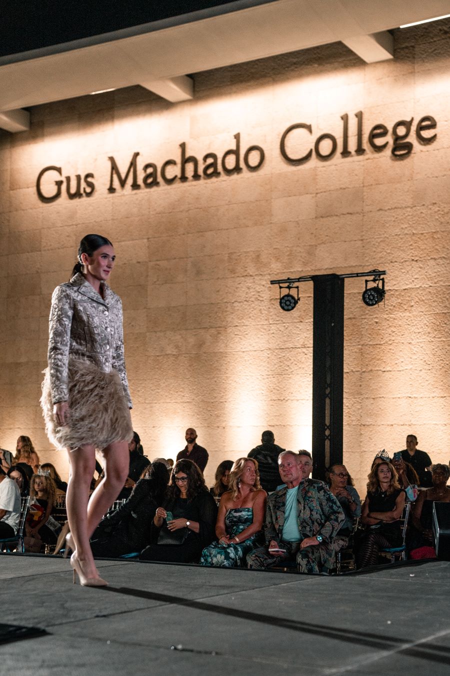 Elie Tahari presenting his latest collection in Miami.