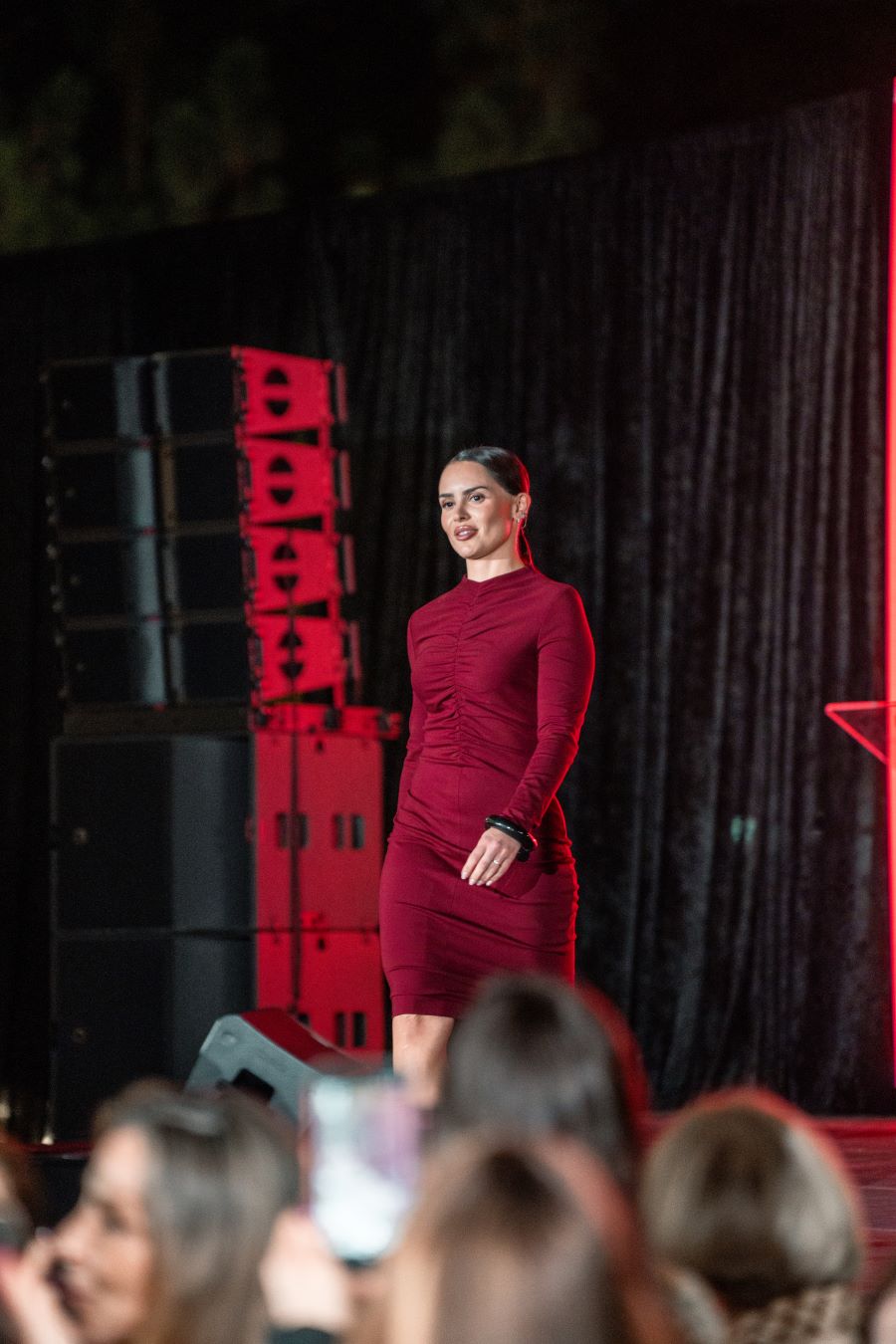 Elie Tahari Runway Show at St. Thomas University in Miami honoring female soldiers.