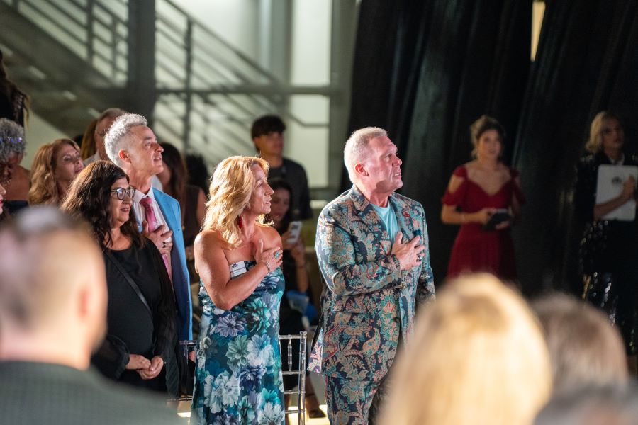 Elie Tahari Runway Show at St. Thomas University in Miami honoring female soldiers.