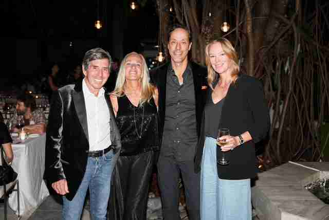 Miami Design District Celebrates Art Week With Walking on Air: Richard Bressler, Lisa Bressler and friends.