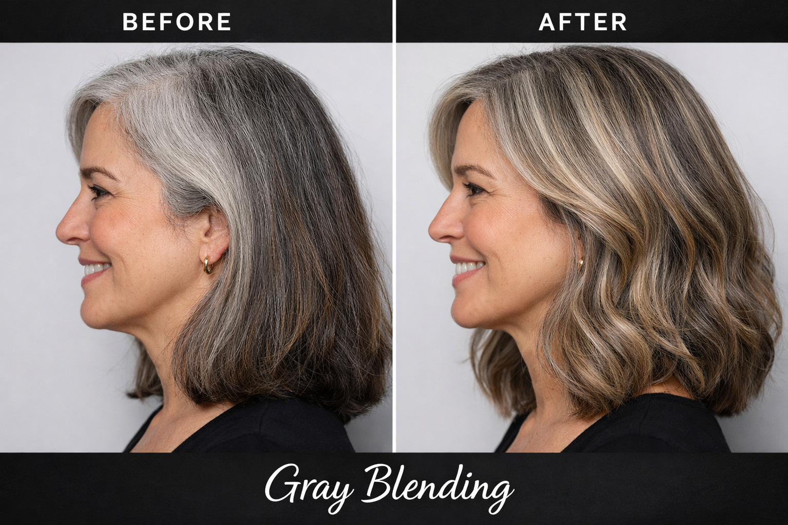 What Is Gray Blending? Gray Blending vs Full Coverage Gray Blending | Gray Blending vs Full Coverage