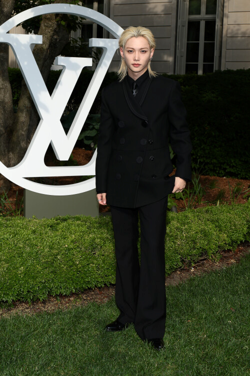 Felix of Stray Kids Brought Contemporary Edge at LV Cruise 2027 Show Felix of Stray Kids Brought Contemporary Edge at LV Cruise 2027 Show