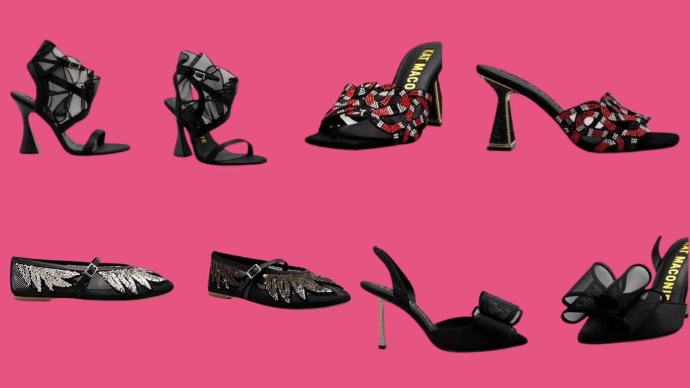 Kat Maconie shoes featuring colorful sculptural heels and statement designs Kat Maconie shoes featuring colorful sculptural heels and statement designs